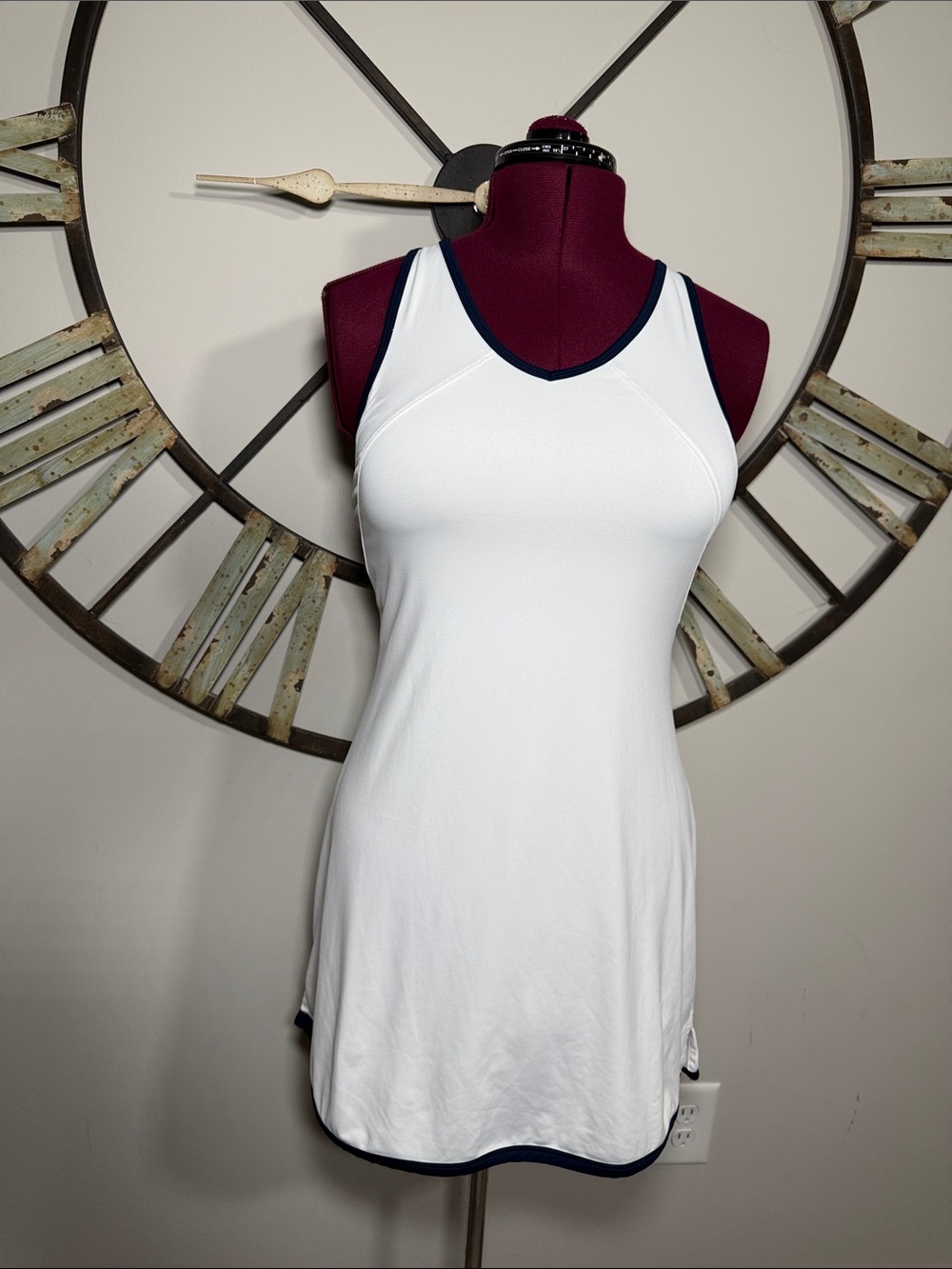 Champion White Athletic Dress with Navy Trim - Women